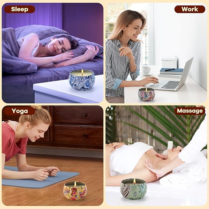 Scented Candles Gift Set, 12 Pack Candle for Home Scented, Candles Clearance with Gift Box, Aromatherapy Non Toxic Candle for Men, Women, Friends Birthday, Mother's Day