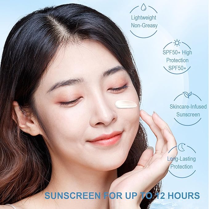 30PCS Mini Sunscreen SPF50+ PA+++ - Travel Size Sunscreen Bulk for Face & Body, Lightweight & Non-Greasy, Water-Resistant, Perfect for Summer Party & Thank You Gifts