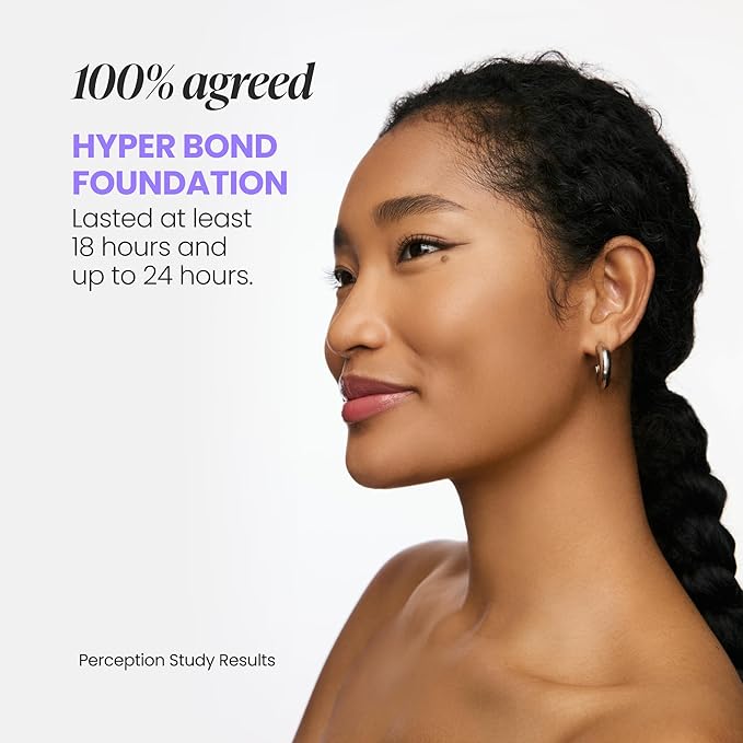 Wonderskin Hyper Bond All-Day Stay Serum Foundation – Waterproof, Transfer-Proof, 24HR Longwear Face Makeup with Niacinamide & Hyaluronic Acid – Lightweight, Natural Finish (Moonstone)