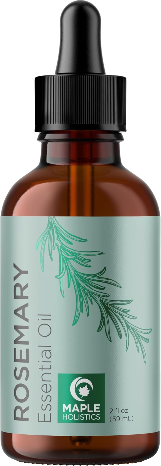 Pure Rosemary Oil for Hair Care - Volumizing Aromatherapy Rosemary Essential Oil for Diffuser Plus Hair Skin and Nail Care - Nourishing Oil for Enhanced Shine and Dry Scalp Care (2oz)