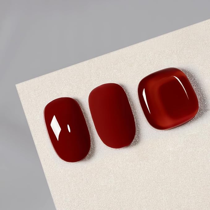 MAYCHAO 15ML Burgundy Red Gel Nail Polish 1Pc Wine Red Gel Polish Soak Off UV LED Nail Polish Nail Art Starter Manicure Salon DIY at Home, 0.5 OZ