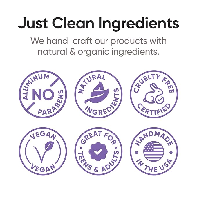 Pretty Frank Natural Aluminum-Free Deodorant Stick, Lavender (1-Pack) | All-Day Odor Control for Women & Men | Effective, Skin Soothing Formula with Safe, Organic Ingredients and Essential Oils