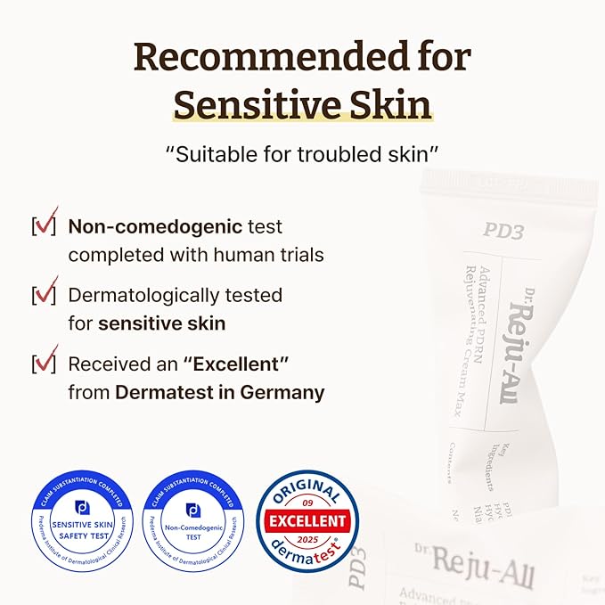Dr. Reju-All Advanced PDRN Rejuvenating Cream – 99% Pure Salmon DNA PDRN Face Moisturizer – Optimal 1200ppm Concentration for Glow Skin – Korean Anti-Aging Skin Care Face Cream - 2.0 Fl Oz