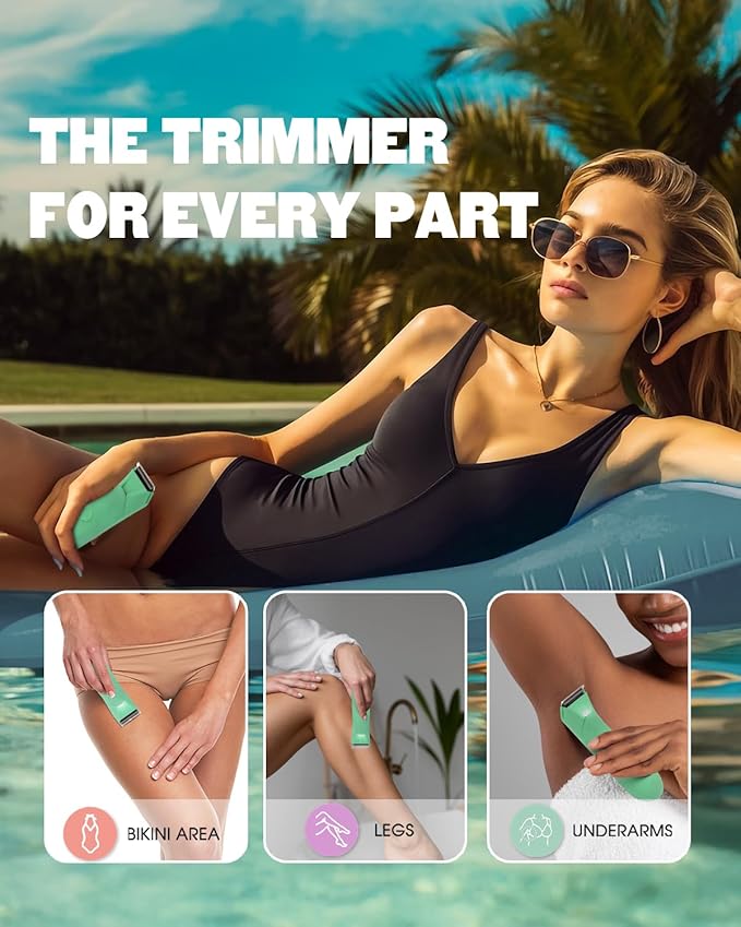 Manscaper for Men, Groin Trimmer for Men and Women, Body Hair Trimmer and Ball Trimmer with Light, Pubic Hair Shaver, Manscape Kit, 7 Precisions, Waterproof Wet / Dry Grooming, 240 Minutes Shaving