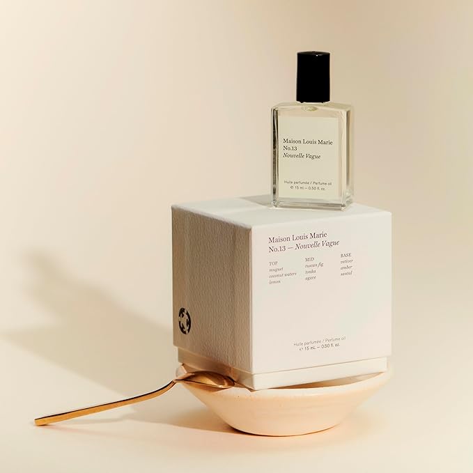 Maison Louis Marie - No.13 Nouvelle Vague Natural Roll-On Perfume Oil | Luxury Clean Beauty + Non-Toxic Fragrance (0.5 fl oz | 15 ml)