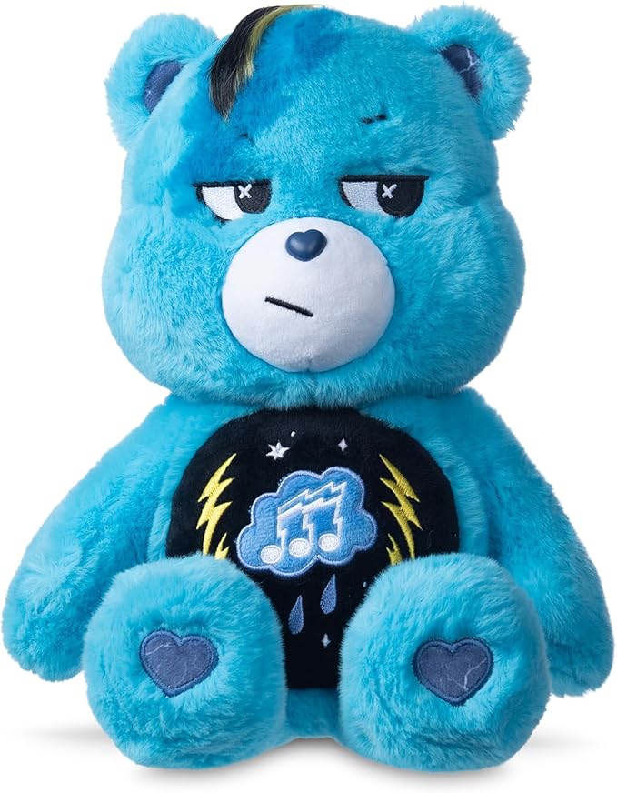 Care Bears - 14" Rock Theme - Medium Size Plush - Grumpy Bear
