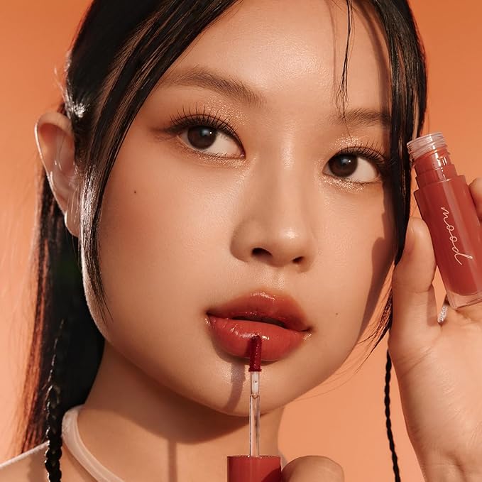 Peripera Ink Mood Glowy Tint | Lip-Plumping, Naturally Moisturizing, Lightweight, Glow-Boosting, Long-Lasting, Comfortable, Non-Sticky, No White Film (020 BROWN YAKGWA (HONEY K-OOKIE))