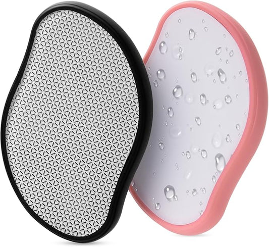 Hair Remover Eraser, Reusable Crystal Hair Remover, Magic Painless Exfoliation Beauty Tools, Portable Travel Body Hair Removal Tool, Hair Eraser for Back Arms Legs(2pcs)