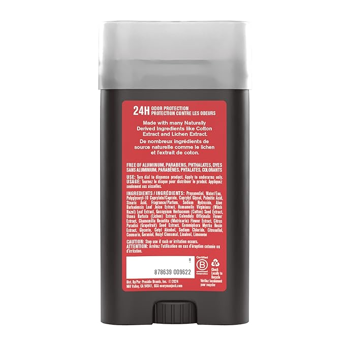 Every Man Jack Cedar + Red Sage Men’s Deodorant - Stay Fresh with Aluminum Free Deodorant For all Skin Types - Odor Crushing, Long Lasting, with Naturally Derived Ingredients - 3oz (2 Pack)