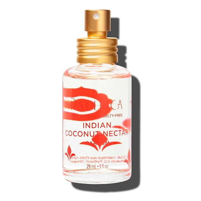 Pacifica Indian Coconut Nectar Perfume Spray – Tropical Vanilla & Coconut Fragrance, Layerable Beachy Perfume for Women, Clean, Non-Toxic, Vegan & Cruelty-Free Formula, All-Day Long Lasting