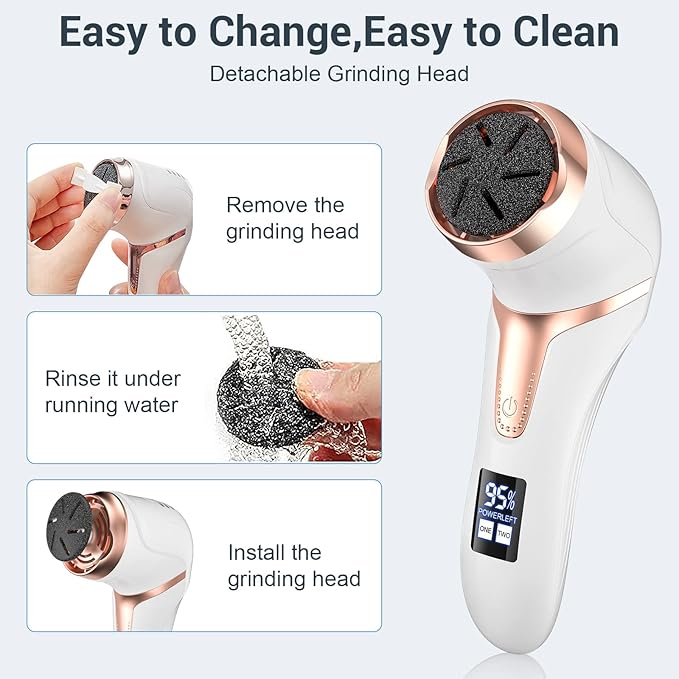 8 Pcs Refill Rollers for Hoxida Electric Foot Callus Remover Pedicure Tools, Replacement Grinding Heads Roller for Pedi Electric Foot File,Refills 8 Pack Replacement Heads(4 Regular&4 Extra Coarse)