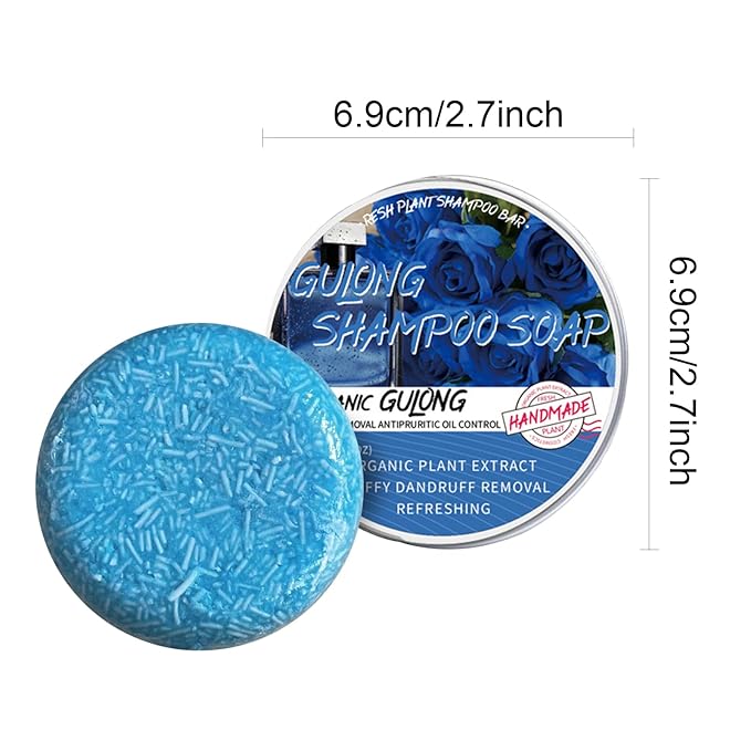 Cologne Shampoo Bar, 2 Pack Solid Shampoo Bar for Men, Deep Cleansing & Nourishing Hair Roots, Fluffy Dandruff Removal Natural Organics Soap Bars for All Hair Types