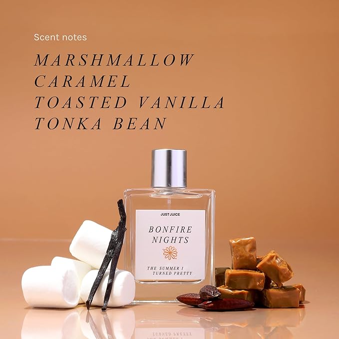 Just Juice - The Summer I Turned Pretty Bonfire Nights - Warm Spice and Toasted Vanilla Perfume for Women and Men - 3.4 oz