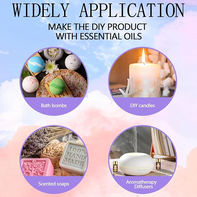 Essential Oils Set - Top 15 Scents for Diffuser, Humidifier, Home Care, Aromatherapy, Massage, Candle & Soap Making - Nice Gift for Family & Friends