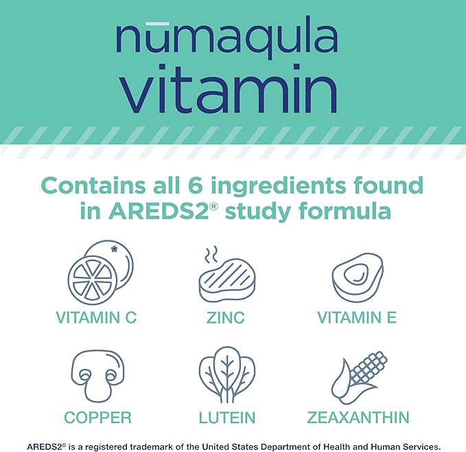 nūmaqula Eye Vitamins - 270 Capsules, 90-Day Supply - AREDS2-Based Eye Vitamins with Lutein, Zeaxanthin, Vitamin B Complex & Vitamin E for Advanced Macular Support