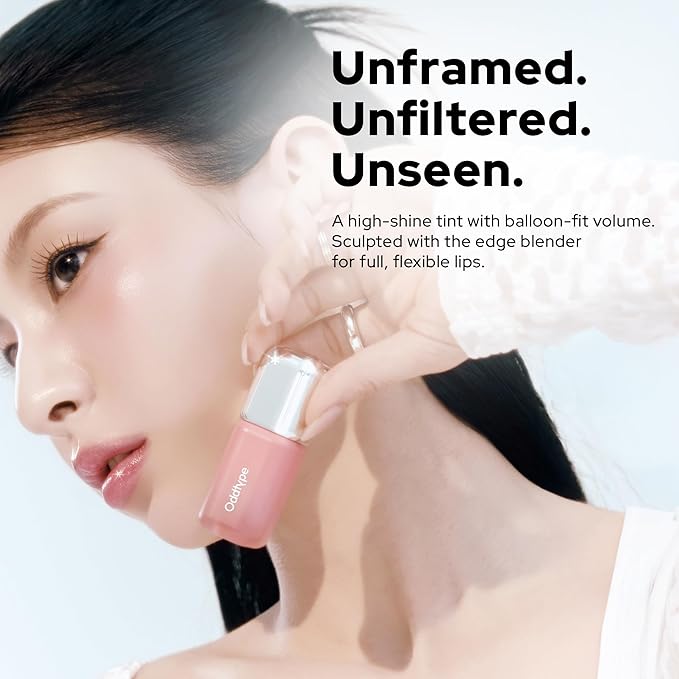 Unseen Balloon Tint, 9 Colors Set for All Skin Types. Buildable Color, Long Lasting Glossy Lip Stains, Lightweight Lip Gloss Make up (652 See-through, 0.11 Ounce (Pack of 1))