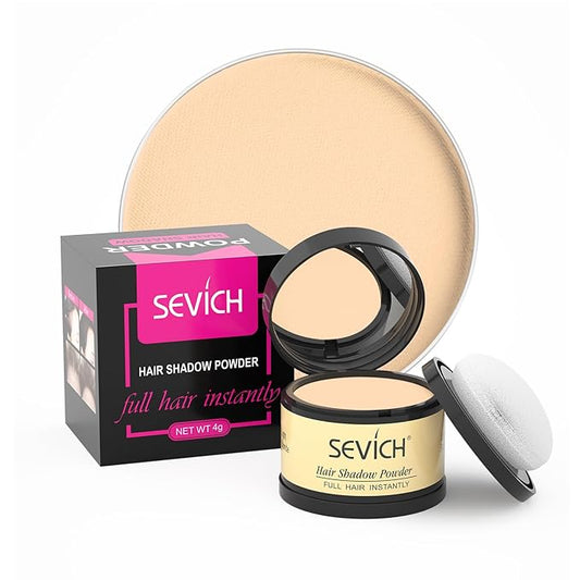Sevich Hairline Powder,Instantly Conceals Hair Loss, Root Touch up Powder, Hair Shadow Toppers for Women & Men, Touch Up for Thinning Gray Hair, Windproof & Sweatproof,Light Blonde