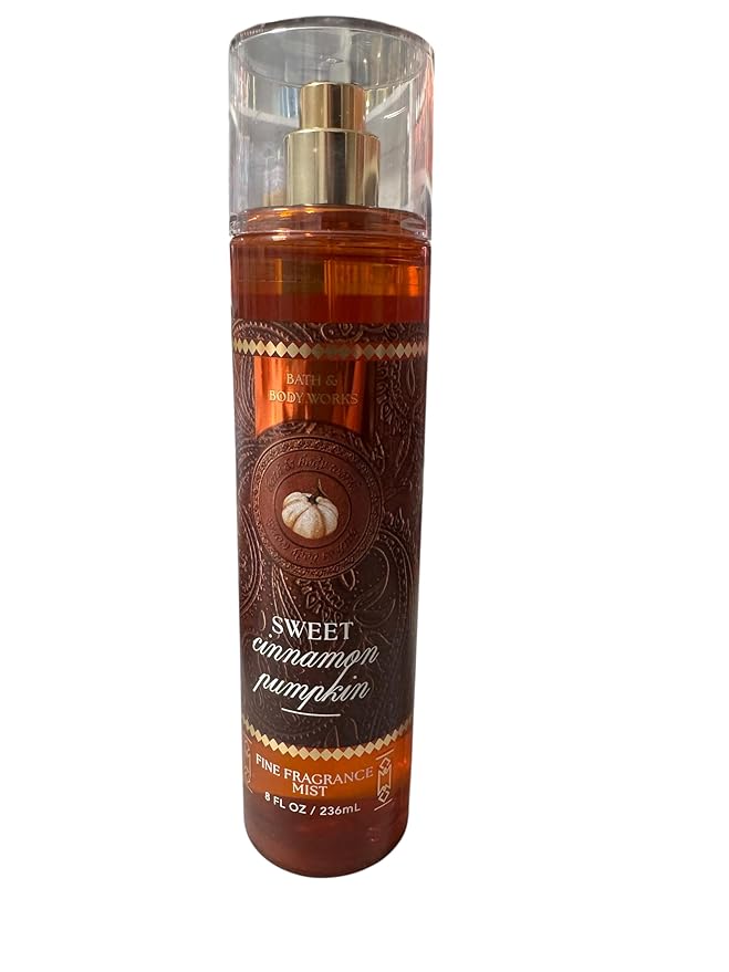 Bath & Body Works Fine Fragrance Body Spray Mist 8 fl oz / 236 mL (Sweet Cinnamon Pumpkin)
