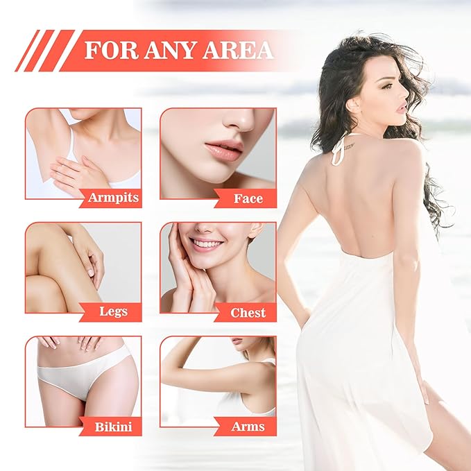 Wax Strips for Hair Removal - 40 Count (20 Body + 20 Face Strips) with 5 Soothing Oil Wipes, Waxing Kit for Women, At-Home Waxing Kit for Women & Men - Legs, Bikini, Underarms, Face, Hypoallergenic