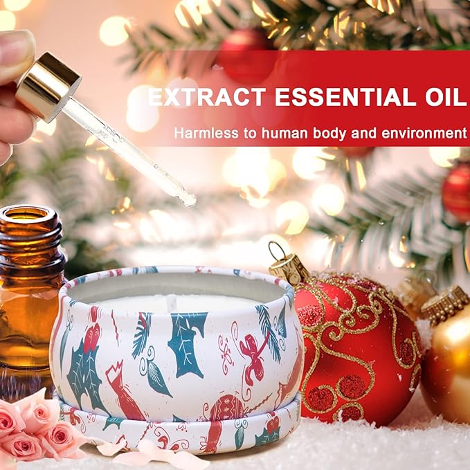 2 Pack Aromatherapy Candles, 2.5 Oz Scented Candles, Rose and Lavender, Soy Scented Candle with Floral Scents, Portable Small Jar Candle Set for Travel, Spa, Bath, Yoga, Home Decor Candle