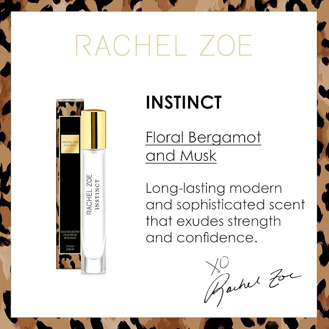 Rachel Zoe Instinct - 0.34 oz Eau de Parfum Mini Spray - Perfectly Balanced Feminine Perfume for Women - Awaken the Senses with a Lasting Signature Designer Scent