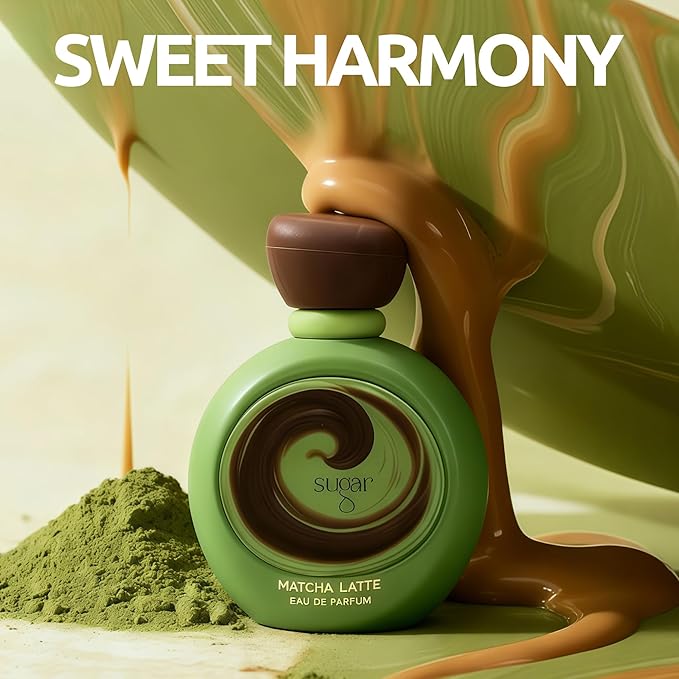 Long-Lasting Matcha Latte Eau de Parfum for Women - 3.4 Fl Oz Original Cologne, Creamy Fragrances for Women with Peach & Sandalwood Scent