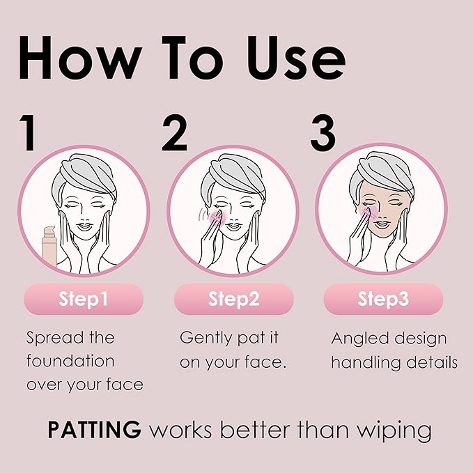 5Pcs Pale Pink Makeup Sponge For Foundation Concealer And Powder, Latex free Blender Sponge For Natural And Easy Makeup Soft Long-lasting And Beginner-friendly, Medium