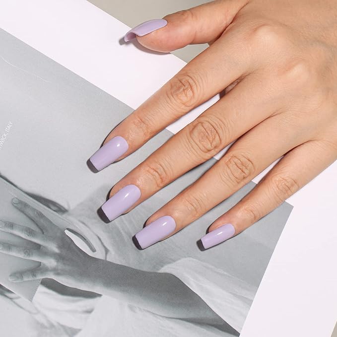 MAYCHAO 15ML Lilac Purple Gel Nail Polish 1Pc Lavender Gel Polish Soak Off UV LED Nail Polish Nail Art Starter Manicure Salon DIY at Home, 0.5 OZ