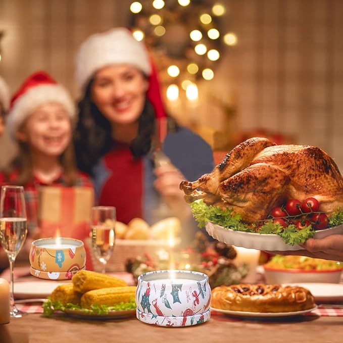 2 Pack Aromatherapy Candles, 2.5 Oz Scented Candles, Rose and Lavender, Soy Scented Candle with Floral Scents, Portable Small Jar Candle Set for Travel, Spa, Bath, Yoga, Home Decor Candle