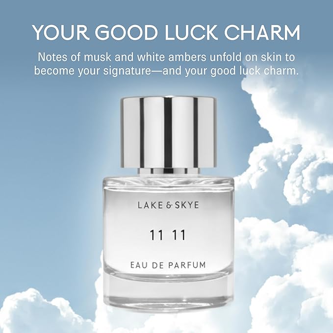 Lake & Skye, 11 11 Eau de Parfum - 100ml/ 3.4oz - Skin Musk, Clean, Vegan, Paraben-Free, Cruelty-Free
