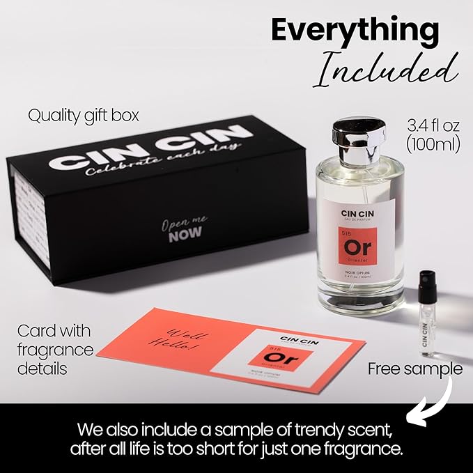 Cin Cin Boldly Fabulous - Oriental 518 EDP 100ml Inspired by TF F*ing Fabulous - Oriental Leather Perfume for Women and Men - Long Lasting Blend of Sage, Leather, Tonka Bean, & Vanilla Eau de Parfum
