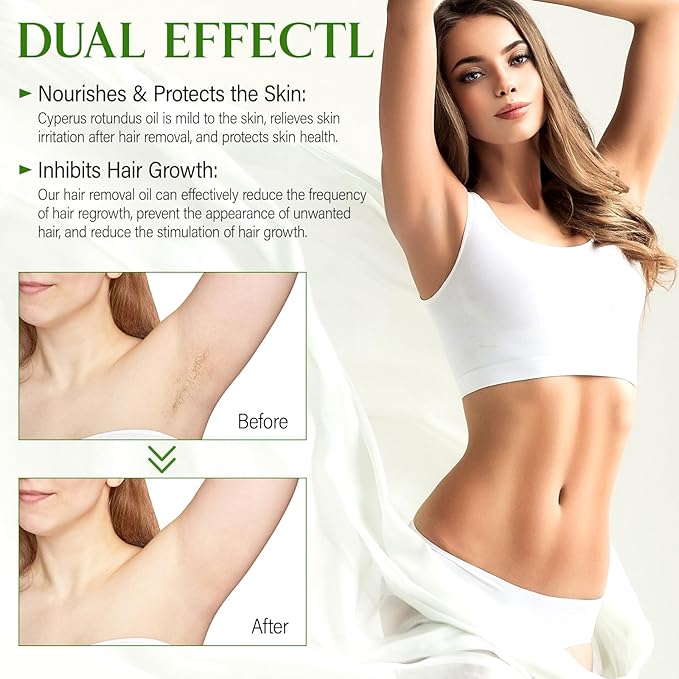 Cyperus Rotundus Oil,Cyprus Rotundus Oil for Hair Removal,Cyperus Oi-l Natural, Soothing and Gentle,Reducing Body Hair Growth,Smooth Skin & Hair Removal,60ml (1pcs)