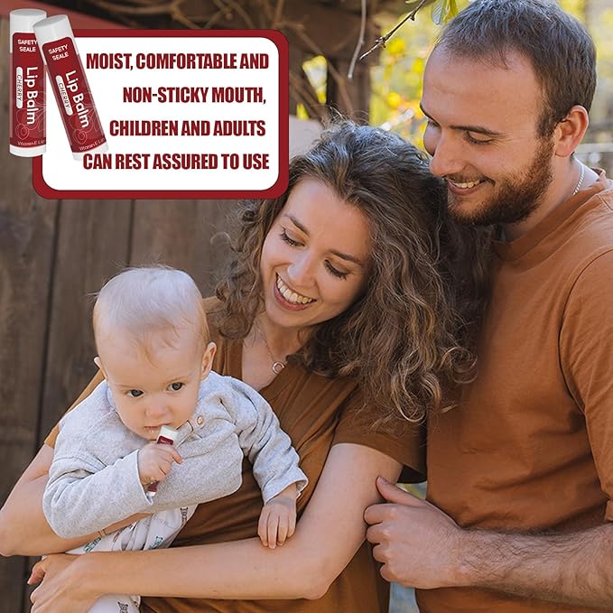 20 Pack Natural Lip Balm Bulk with Vitamin E and Coconut Oil Valentine's Day best choice - Moisturizing, Soothing, and Repairing Dry and Chapped Lips - 10 Flavors - Non-GMO