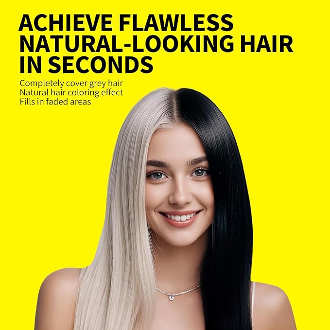 SEVICH Hair Color Stick For Gray Roots- Instantly Cover Grey Hair Dye Comb,Four Toothed Comb Design for Sparse Hairlines Coverage, Contains Natural Plant Extracts,for Men and Women,15g(Dark Brown)