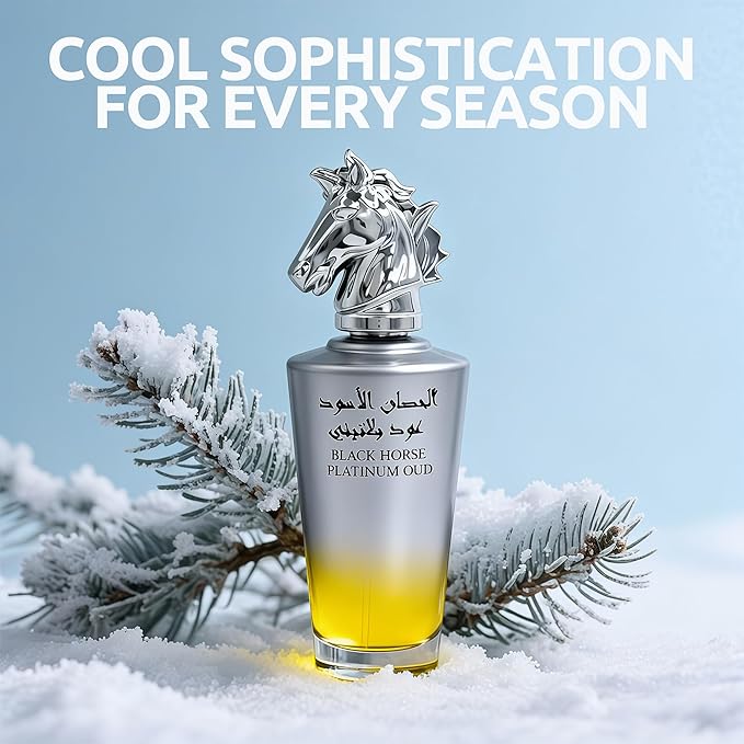 BLACK HORSE OUD Long-Lasting Cologne for Men | Fresh Citrus & Woody Scent | Eau de Toilette 100ml Spray | Day to Night Fragrance