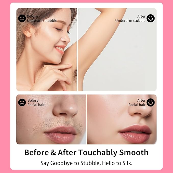 80PCS Wax Strips for Hair Removal, Waxing Kit for Women, Eyebrow Wax Strips & Facial Hair Removal, Sensitive Skin Friendly, Multi-Use on Face, Legs, Bikini Area, Long-Lasting Smoothness