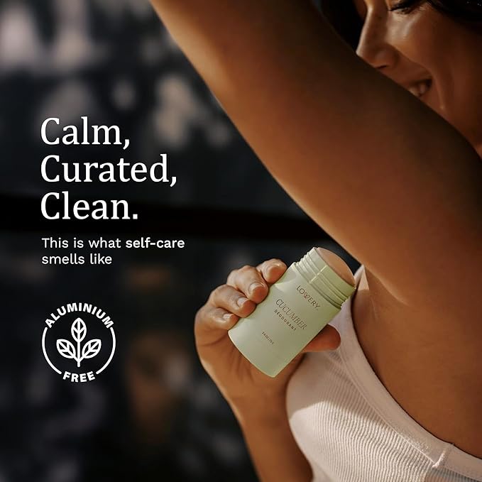 Clean Deodorant for Women Aluminum-Free 24-Hour Odor Protection – Refreshing Cucumber Scent with Organic Coconut Oil & Shea Butter, Baking Soda Free, Cruelty-Free, Gentle for Sensitive Skin, 2.65 oz