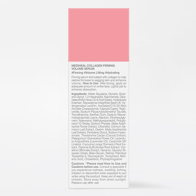 Mediheal Collagen Firming Volume Serum with Retinol 1.35 fl oz - Face Serum for Korean Glass Skin Look, Anti-Wrinkle, Pore Care & Long-Lasting Hydration