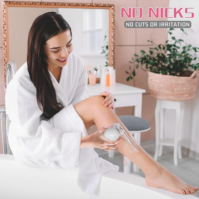 Electric Razors for Women Legs: Rechargeable Body Shaver - Wet Dry Waterproof Hair Remover - Trimmer for Lady Face Arms Public