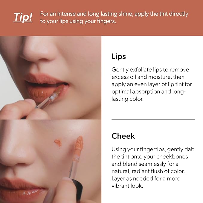 ENTROPY Makeup 2-in-1 Charm Shiny Glowy Lip & Cheek Gloss Tint Keychain, High Pigment Glossy Lip Color & Plumping Gloss, C8 Smoky Quartz Charm