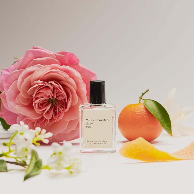 Maison Louis Marie - No.14 Icila Natural Roll-On Perfume Oil | Luxury Clean Beauty + Non-Toxic Fragrance (0.5 fl oz | 15 ml)
