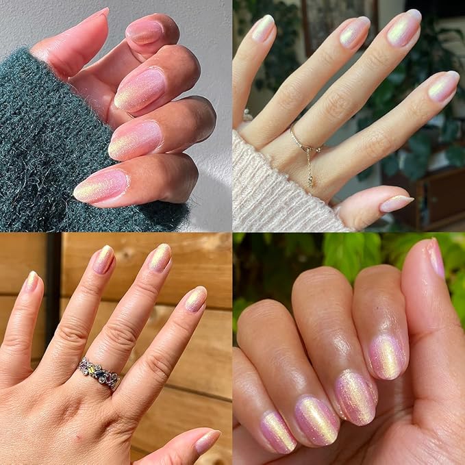 Olive & June Quick Dry Nail Polish | Instant Fast-Drying Smudgeproof Color | 15-free Vegan Cruelty-Free Formula | Lasts up to 5 Days | Salon-Quality Manicure Pedicure at Home | Sugarcoat Shimmery Pink