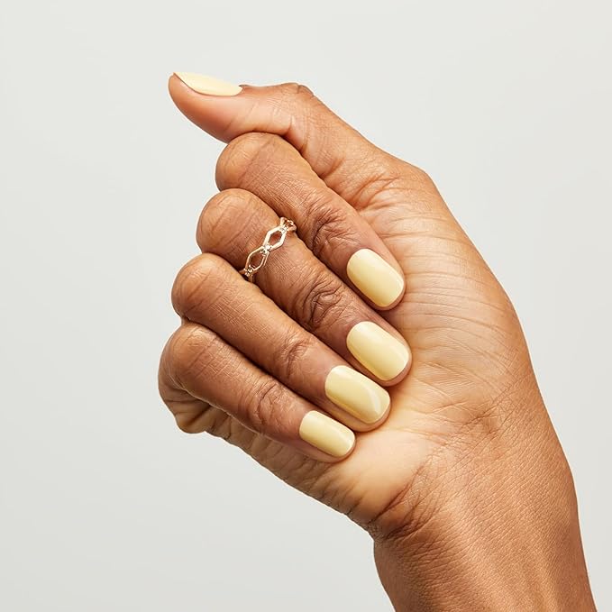 Nailtopia - Plant-Based Chip Free Nail Lacquer - Non Toxic, Bio-Sourced, Long-Lasting, Strengthening Polish - Mellow Yellow (Pastel Yellow) - 0.41oz