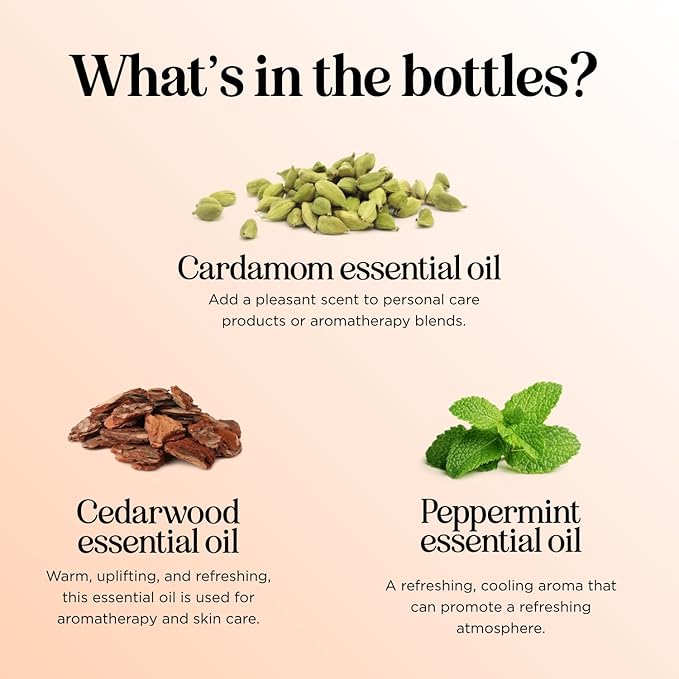 Fall Essential Oils Set for Diffuser - Extra Large 100% Pure Autumn Essential Oil Blends Gift Set with Pumpkin Spice Cedarwood Vanilla Spice & Focus - Aromatherapy Gift for All Occasions (4x30mL)