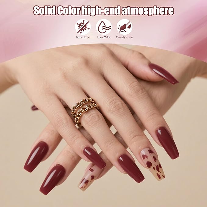 Artdone Sheer Gel Nail Polish Set Jelly UV Gel 6 Colors Translucent Milky White Pink Nude Brown Colors Nail Polish For All Seasons