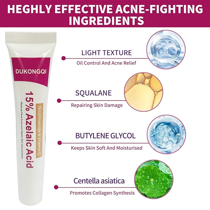 Azelaic Acid for Face Balance Skin Tone & Cleanse Pores, Azelaic Acid Serum-Relieve Acne, Blackhead & Redness,Premium Skin Care,20g(1 Pcs) (1PCS, Gram, 20)