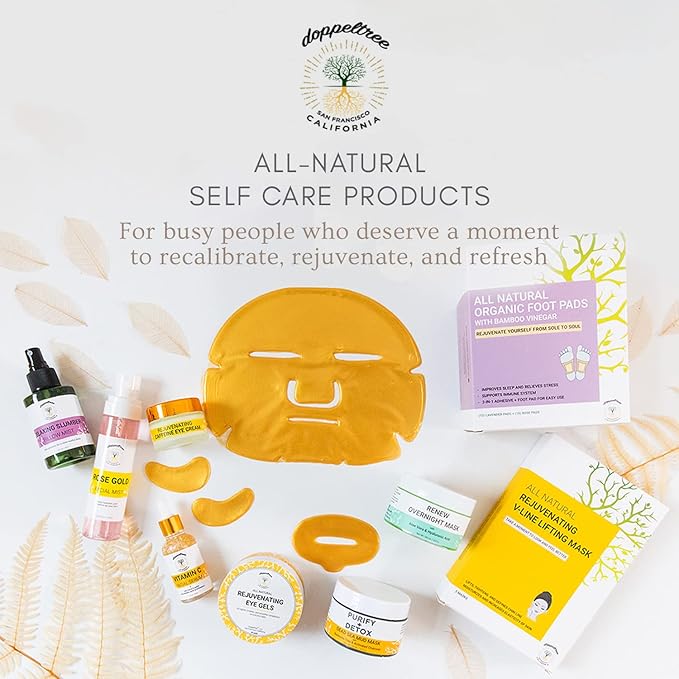 Doppeltree PLUMP IT Moisturizing Lip Mask (18 patches) - lip plumper, moisturizer for dry lips, chapped lip care and repair, conditioning lip exfoliator treatment - Formulated in San Francisco