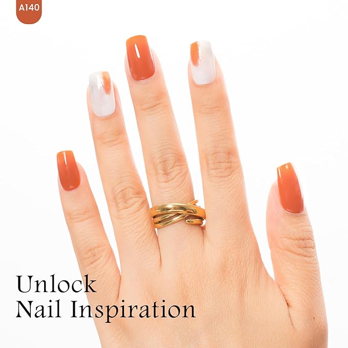 MAYCHAO 15ML Orange Gel Nail Polish 1Pc Marmalade Gel Polish Soak Off UV LED Nail Polish Nail Art Starter Manicure Salon DIY at Home, 0.5 OZ