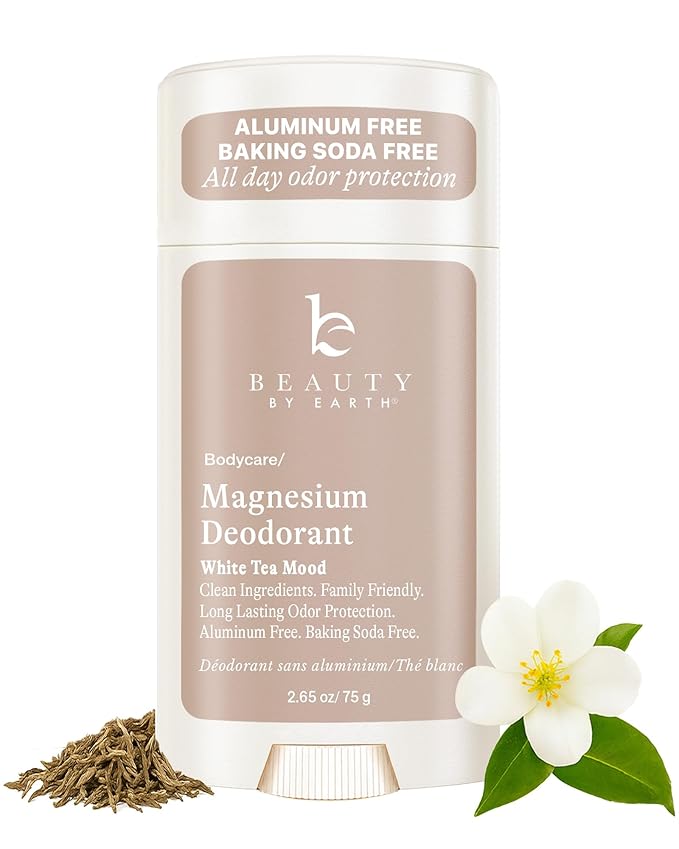 Aluminum Free Deodorant for Women – USA Made Natural Magnesium Deodorant with 55% Organic Ingredients, Baking Soda Free, Long-Lasting All-Day Odor Protection, Non-Irritating for Kids & Sensitive Skin