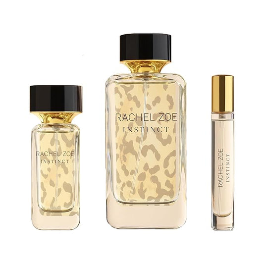 Rachel Zoe Instinct Gift Set - Designer Women Perfume, Body Spray - Floral Eau de Parfum 3 pc